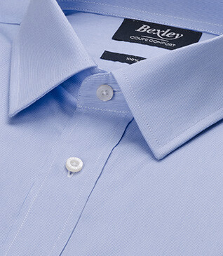Chemise Oxford - Rayures Bleu Ciel - CLAUDIARD
