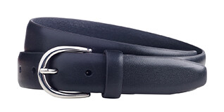 Ceinture pour homme en cuir Noir - SANDGATE SILVER