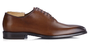Richelieu homme Cognac Patiné  - STANFORD GOMME