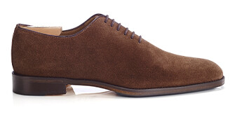 Richelieu homme - Velours Havane - STANFORD GOMME
