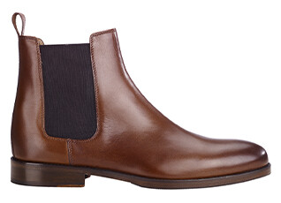 Chelsey boots homme Châtaigne patiné  - DOVON PATIN