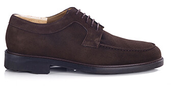 Derbies homme - Velours Brun Semelle gomme - HUDSON II GOMME COUNTRY