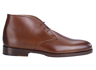 Low boots cuir homme Châtaigne Patiné - DOVAM PATIN