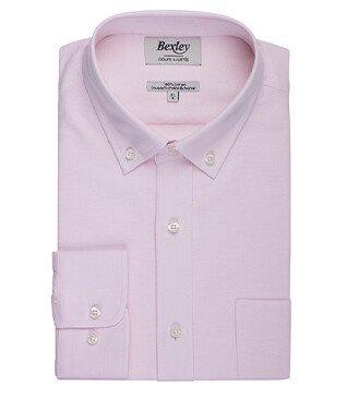 Chemise Oxford homme Rose Pâle - Col américain - BRADFORD II