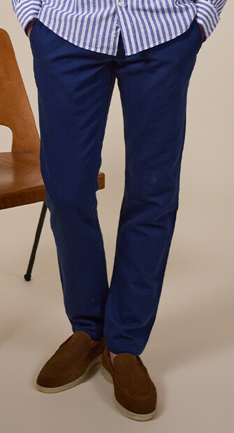 Pantalon chino homme Indigo - KASEY