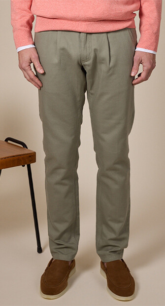 Pantalon chino homme Vert Tilleul - KASEY
