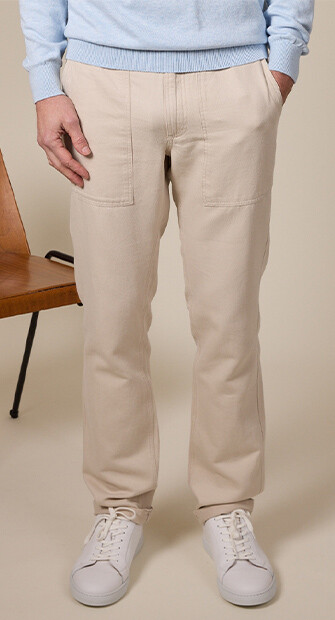 Pantalon chino homme Ficelle - KELVIN