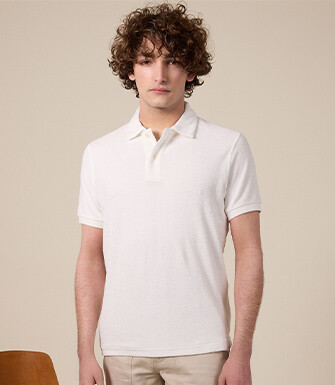 Polo homme Ecru - Finition lavée - ANDRIAN II