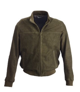 Blouson Velours kaki - 100% Cuir  - SEAVER