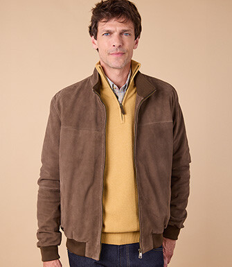Blouson Velours Cacao - 100% Cuir  - SEAVER