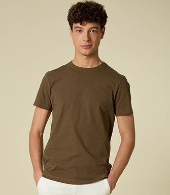 Tee-shirt Coton/Lin - Olive - ENIAS