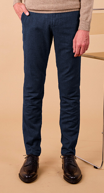 Pantalon Chino Homme - Navy Chiné - NEIL