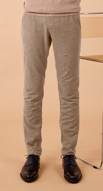 Pantalon Chino Homme - Beige Chiné - NEIL