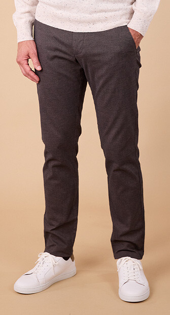 Chino Homme - Chevron Chocolat - JORDEN