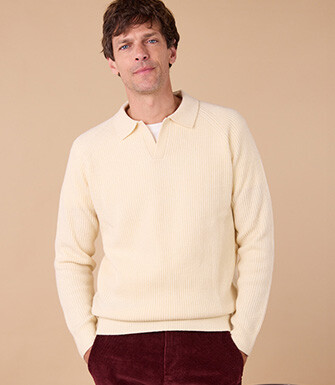 Pull Homme - Ecru - BRENNEN