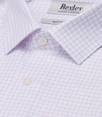 Chemise homme à carreaux rouges et blancs - DORIMOND CLASSIC