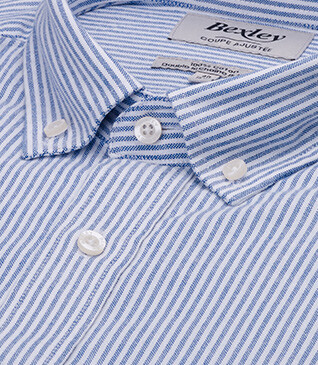 Chemise Oxford homme - Navy Et Blanc - BRADFORD III