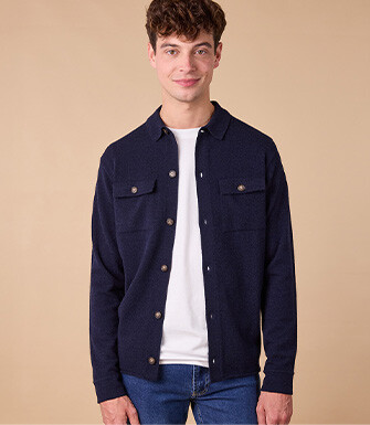 Surchemise en Maille - Marine - WARRICK