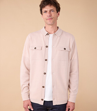 Surchemise en Maille - Beige Clair - WARRICK