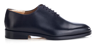 Richelieu homme Noir  - semelle cuir avec patin - CARNEGIE PATIN