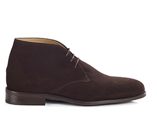 Low boots cuir homme Velours Brun - DOVAM GOMME