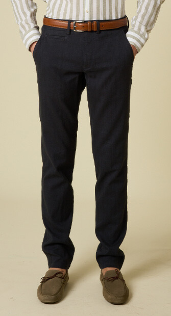Pantalon chino homme Chevron Navy Foncé - KERYLL