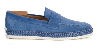 Mocassin Homme en Velours Bleu - MUNTIRI