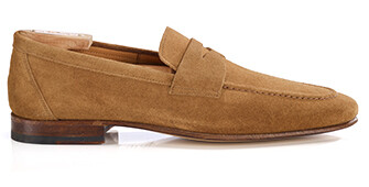 Mocassin homme - Velours Tabac - FINERO