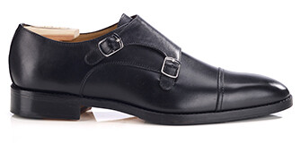 Chaussures pour homme Noir - Double Boucle - LANGFORD PATIN