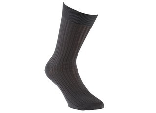 Chaussettes ville homme fil d’Écosse Gris Anthracite