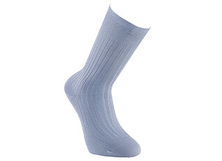 Chaussettes ville homme fil d’Écosse Bleu Clair
