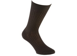 Chaussettes ville homme fil d’Écosse Marron