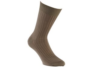 Chaussettes ville homme fil d’Écosse Taupe
