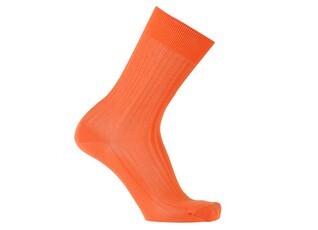 Chaussettes ville homme fil d’Écosse Orange