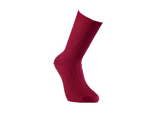 Chaussettes ville homme fil d’Écosse Rouge Cerise