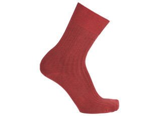 Chaussettes ville homme fil d’Écosse Rouge Chiné