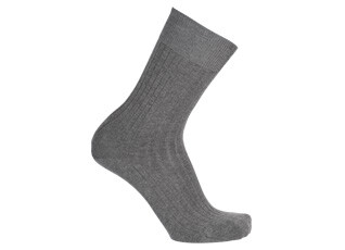 Chaussettes ville homme fil d’Écosse Gris Moyen Chiné