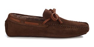 Chaussons homme Velours Havane