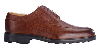 Derbies homme Cognac Grainé semelle gomme - KENT GOMME COUNTRY