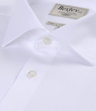 Chemise blanche coton twill double fil - GIORGIO