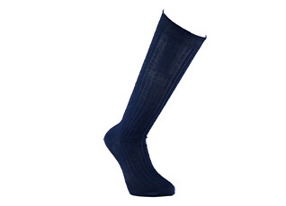 Chaussettes hautes homme fil d’Écosse Marine