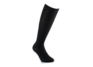 Chaussettes hautes homme fil d’Écosse Noir