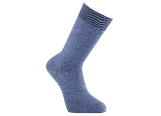Chaussettes homme épaisses coton Bleu foncé chiné - CHAUSSETTES ÉPAISSES COTON