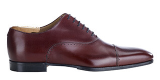 Richelieu homme Bordeaux semelle cuir - STRESA