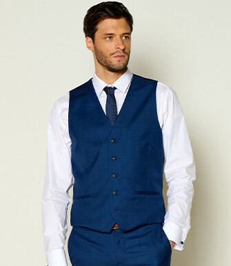 Gilet de costume homme Bleu Franc - LAZARE