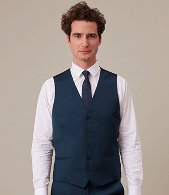 Gilet de costume homme Vert Bouteille - LAZARE