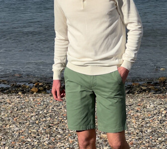 Bermuda chino homme Vert Sauge - BARRY