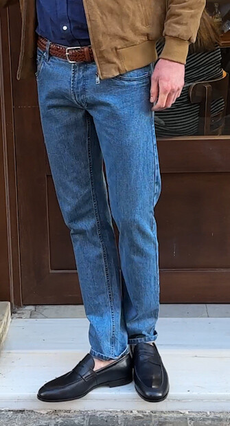 Jean homme Denim Clair Slim - RIDLEY