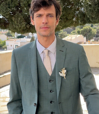 Veste de costume homme Vert Tilleul - LAZARE