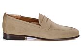 Mocassin homme beige foncé en velours - CEVIO